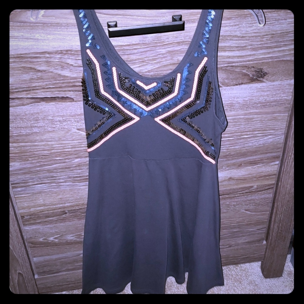 Sequen skater dress! Flattering!!